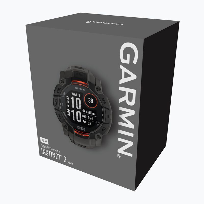 Zegarek Garmin Instinct 3 Solar 50 mm black/charcoal 5