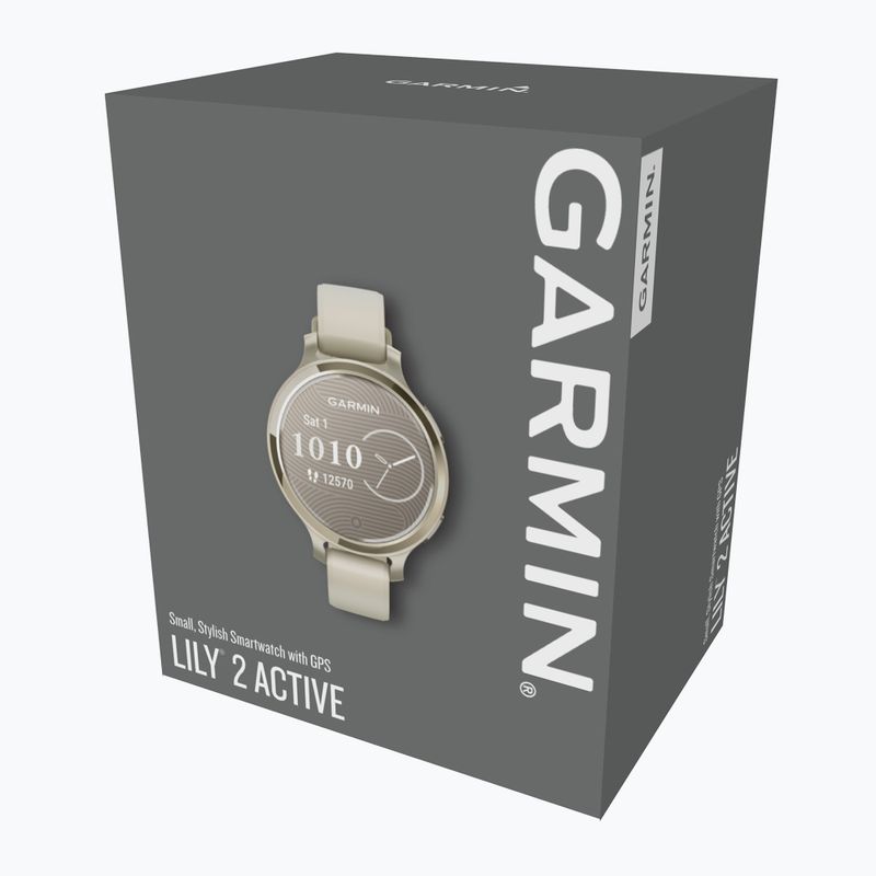 Zegarek Garmin Lily 2 Active lunar gold/bone 4