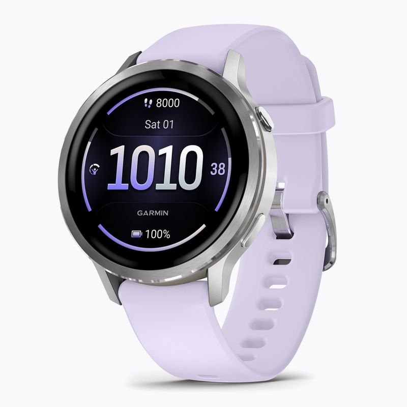 Zegarek Garmin Venu 4 41 mm silver/perwinkle 3