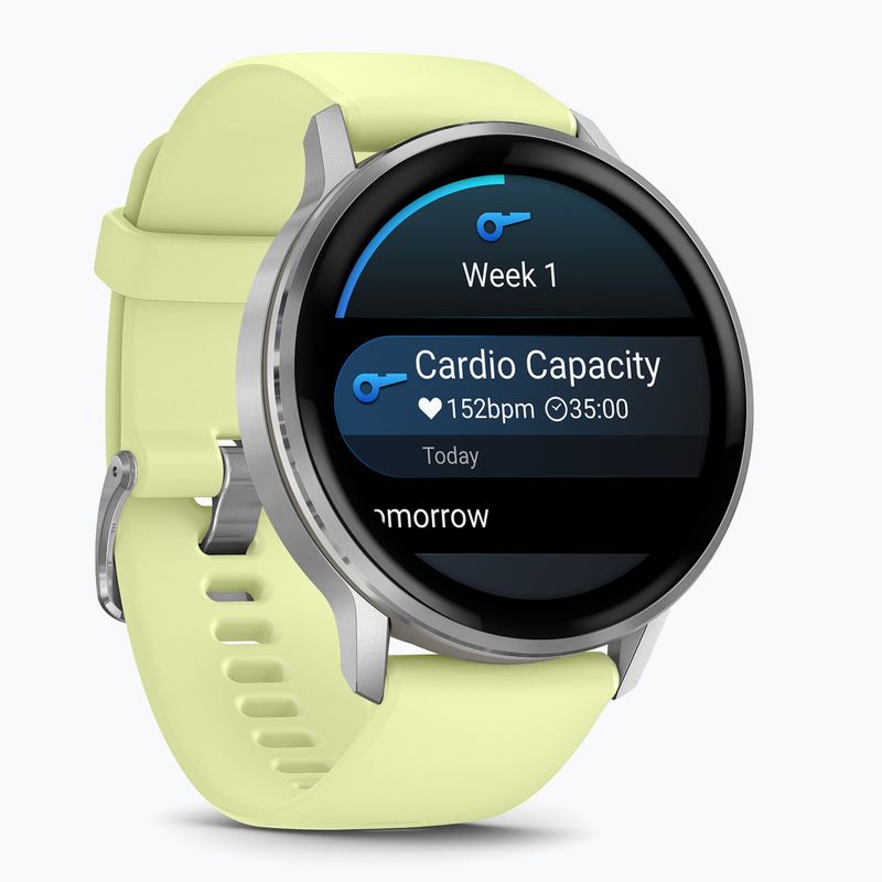 Zegarek Garmin Venu 4 45 mm silver/citron 2