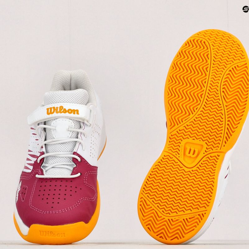 Buty do tenisa dziecięce Wilson Kaos K 2.0 Jr baton rouge/white/saffron 9