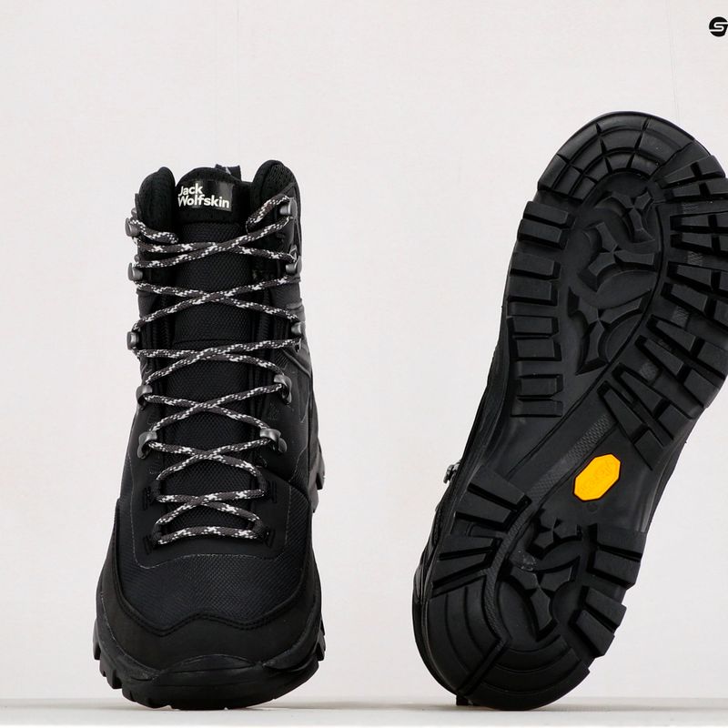 Buty trekkingowe męskie Jack Wolfskin Rebellion Guide Texapore Mid black 10