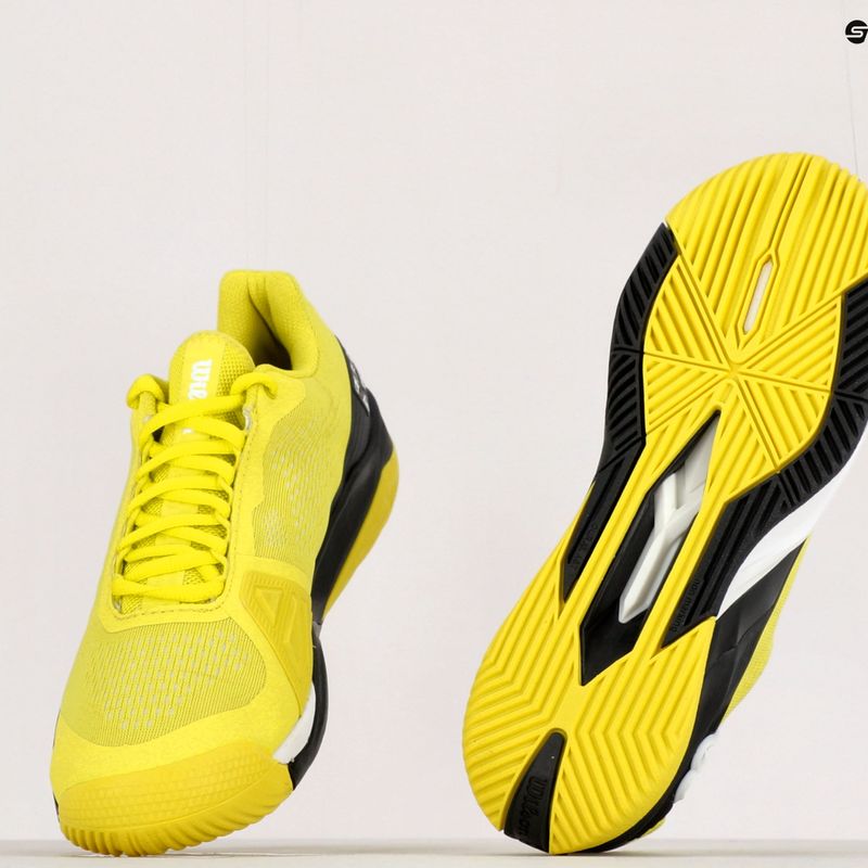 Buty do tenisa męskie Wilson Rush Pro 4.0 sulphur spring/black/white 10