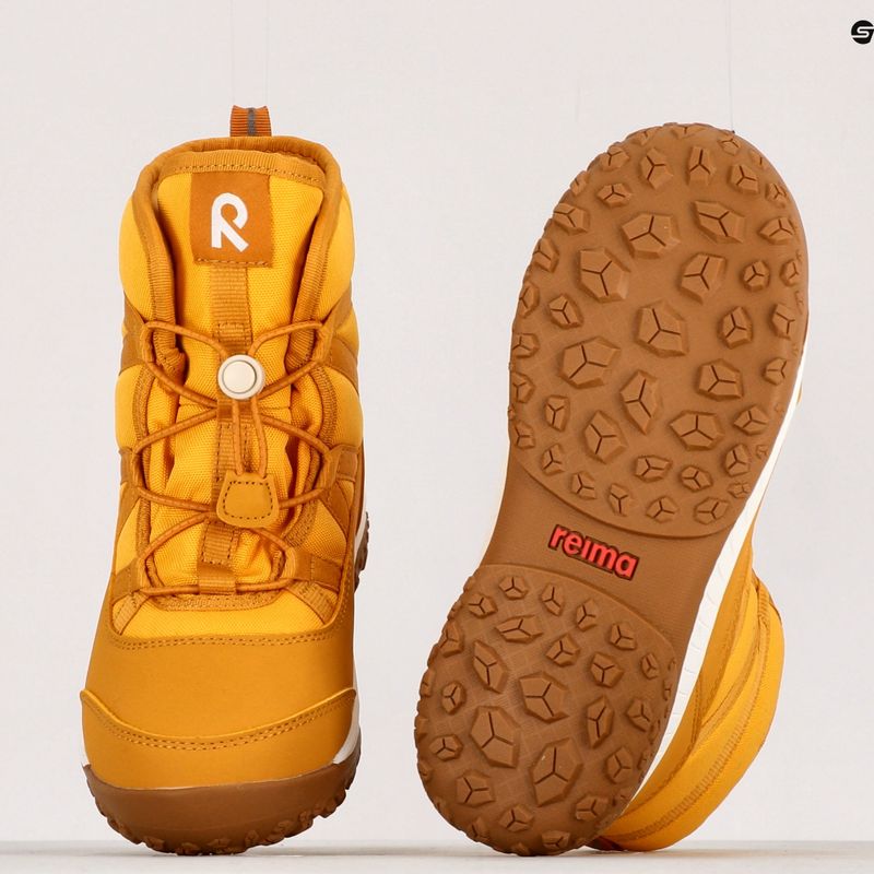 Śniegowce dziecięce Reima Myrsky ochre yellow 12