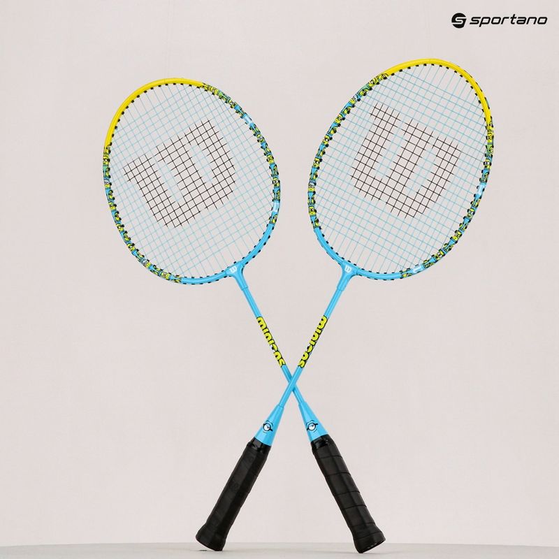 Zestaw do badmintona dziecięcy Wilson Minions 2.0 Jr 2 black/yellow 8