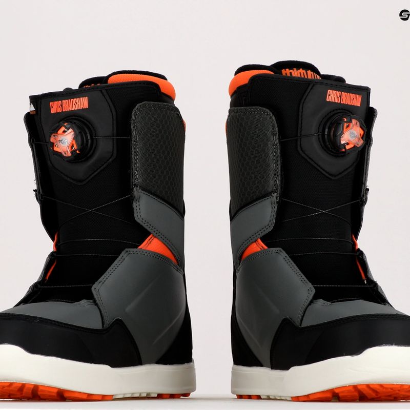Buty snowboardowe męskie ThirtyTwo Lashed Double Boa Bradshaw grey/black/orange 11