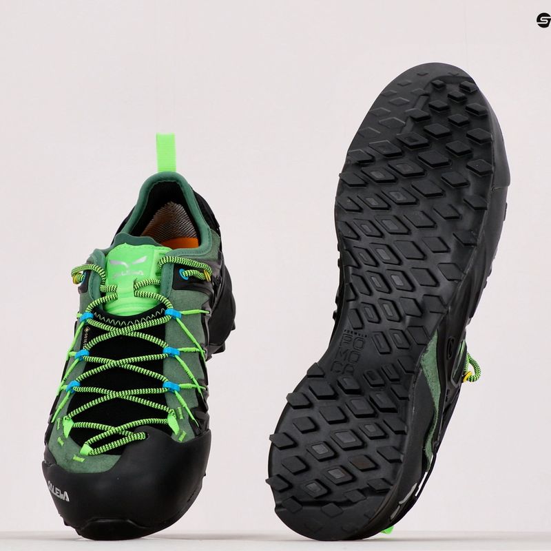 Buty podejściowe męskie Salewa Wildfire Edge GTX myrtle/fluo green 11