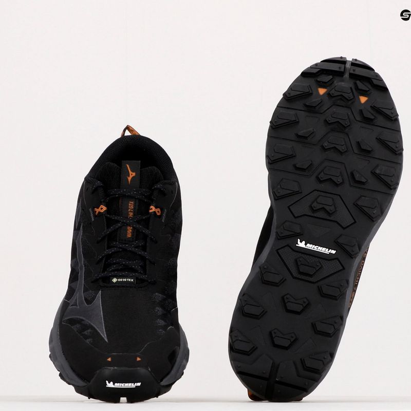 Buty do biegania męskie Mizuno Wave Daichi 7 GTX czarne J1GJ225638 12