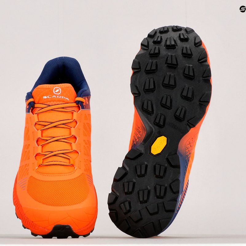 Buty do biegania męskie SCARPA Spin Ultra orange fluo/galaxy blue 11