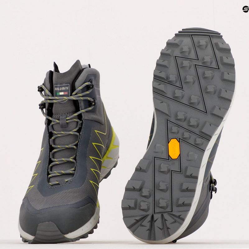 Buty trekkingowe męskie Dolomite Croda Nera Hi GTX gunmetal grey/lime green 12