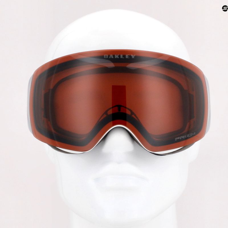 Gogle narciarskie Oakley Flight Deck M matte white/prizm garnet 7