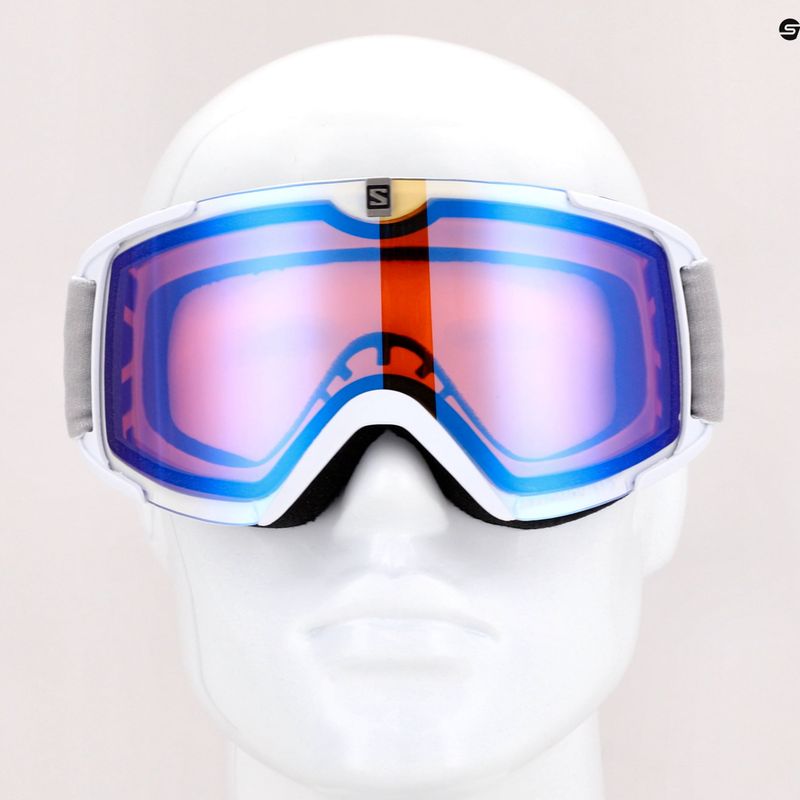 Gogle narciarskie Salomon X/View Photo white/aw blue 7