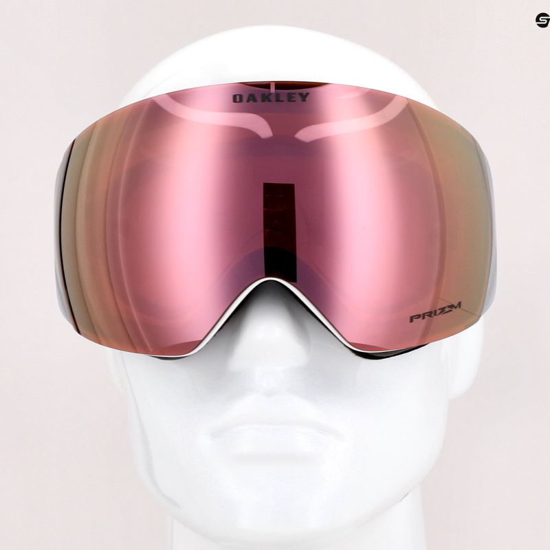 Gogle narciarskie Oakley Flight Deck L matte white/prizm rose gold iridium 7