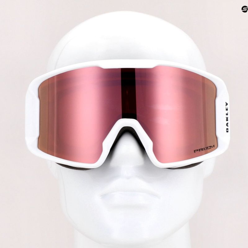 Gogle narciarskie Oakley Line Miner M matte white/prizm rose gold iridium 7