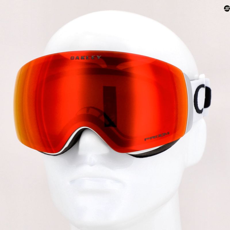 Gogle narciarskie Oakley Flight Deck M matte white/prizm snow torch iridium 7