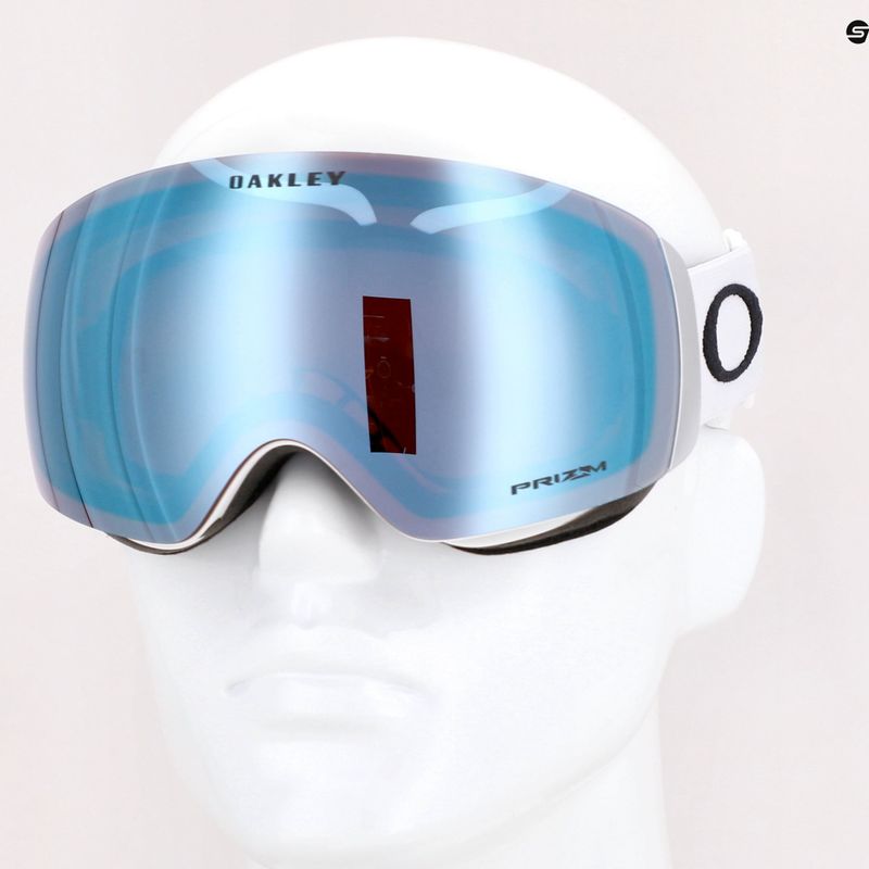 Gogle narciarskie Oakley Flight Deck M matte white/prizm snow sapphire iridium 7