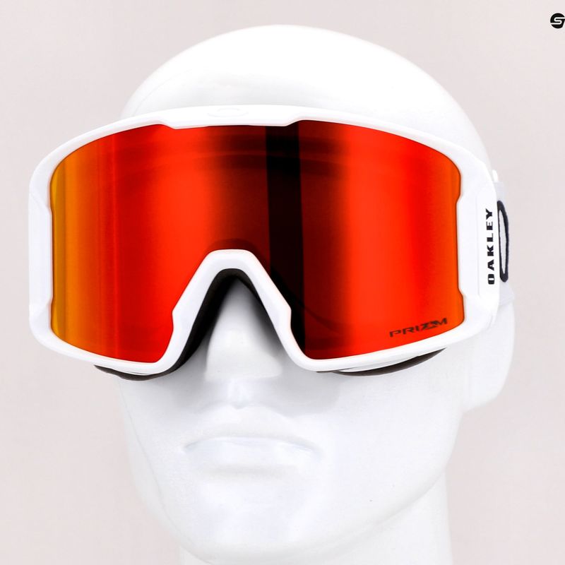 Gogle narciarskie Oakley Line Miner L matte white/prizm snow torch iridium 7