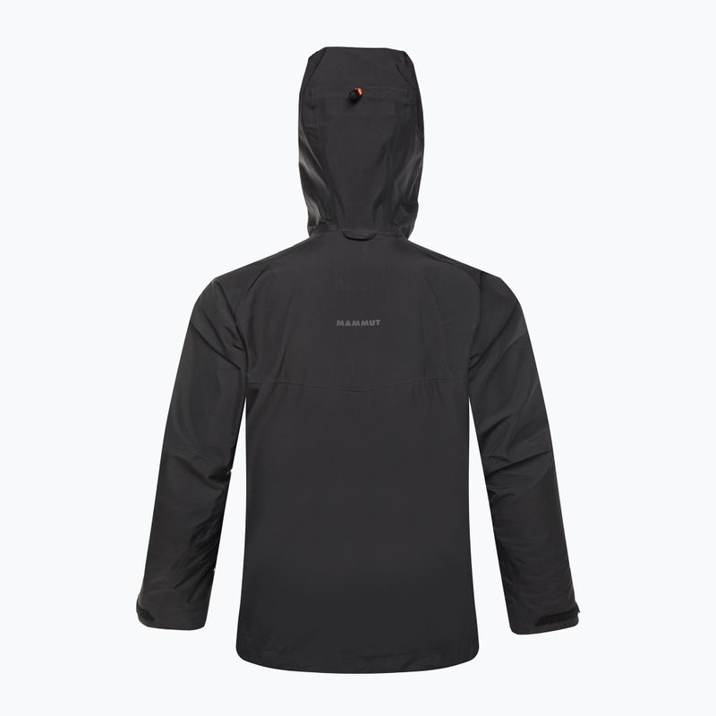 Kurtka przeciwdeszczowa męska Mammut Crater HS Hooded black 5