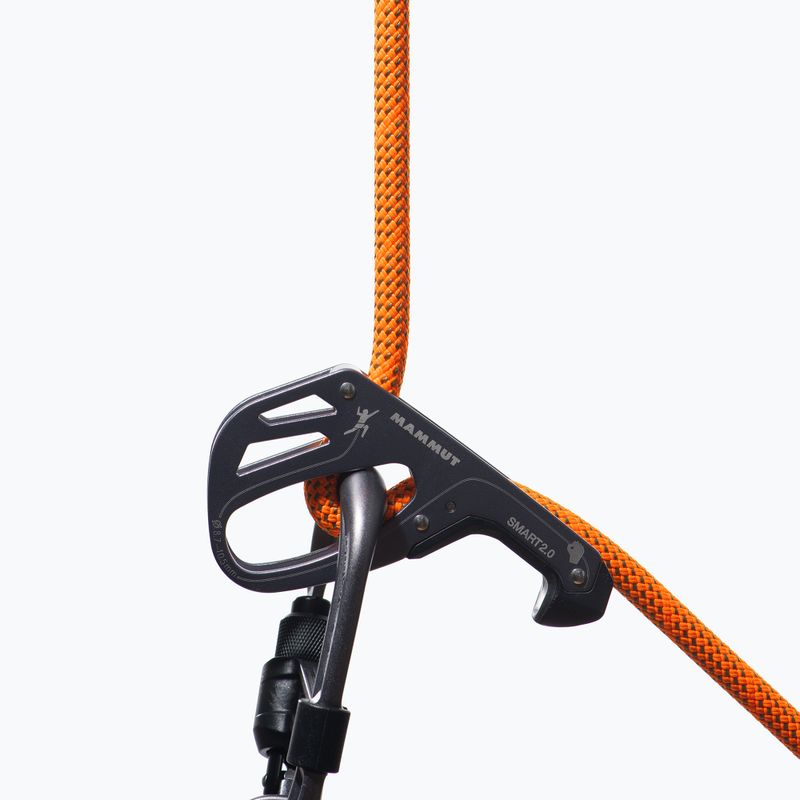 Lina wspinaczkowa Mammut 9.8 Crag Dry safety orange/boa 3