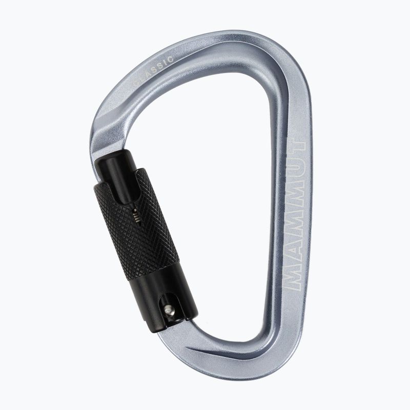 Karabinek wspinaczkowy Mammut Classic HMS Twistlock Plus light grey 2