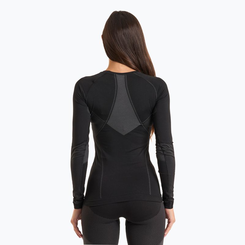 Komplet bielizny termoaktywnej damskiej ODLO Fundamentals Performance Warm black/ odlo graphite grey 3