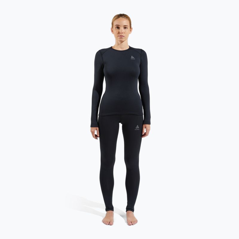 Bluza termoaktywna damska ODLO Fundamentals Active Warm Bl Top Crew Neck black 2