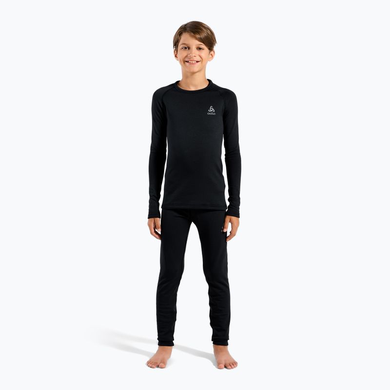 Komplet bielizny termoaktywnej dziecięcej ODLO Fundamentals Active Warm Eco black