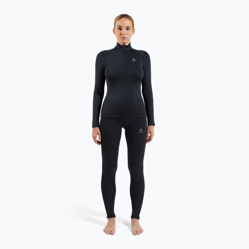 Longsleeve termoaktywny damski ODLO Fundamentals Active Warm Bl Top Turtle Neck black 2
