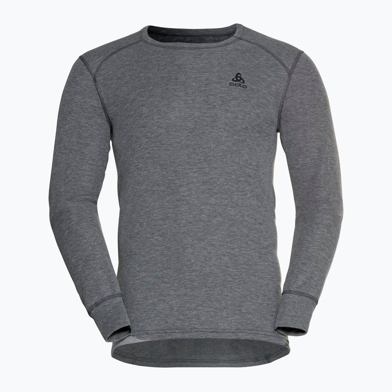 Bluza termoaktywna męska ODLO Active Warm Bl Top Crew Neck odlo steel grey melange 4
