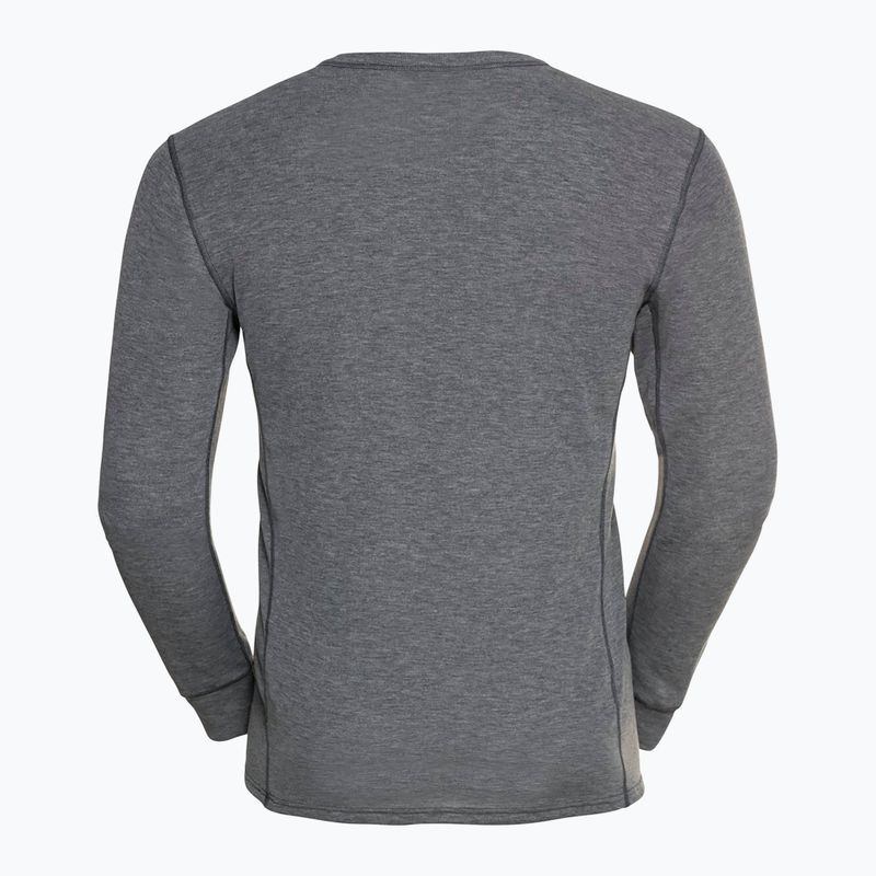 Bluza termoaktywna męska ODLO Active Warm Bl Top Crew Neck odlo steel grey melange 5
