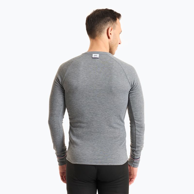 Bluza termoaktywna męska ODLO Active Warm Originals Bl Top Crew Neck odlo steel grey melange 2