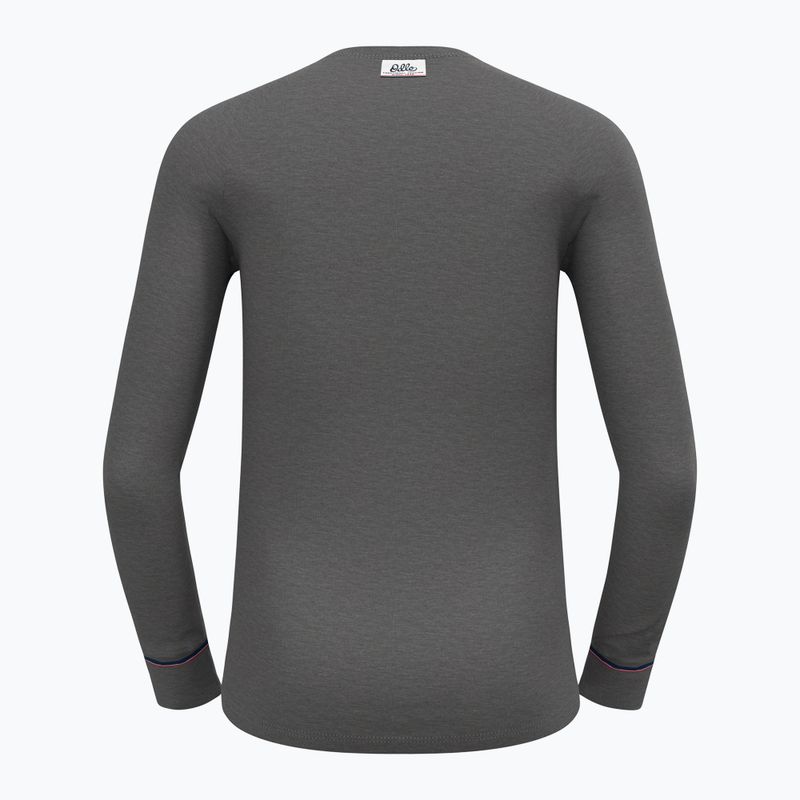 Bluza termoaktywna męska ODLO Active Warm Originals Bl Top Crew Neck odlo steel grey melange 6
