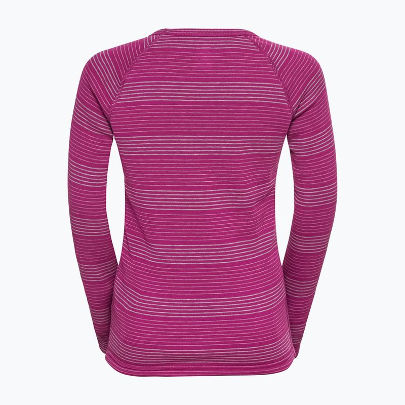 Komplet bielizny termoaktywnej dziecięcej ODLO Active Warm Eco steel grey melange/festival fusia 4
