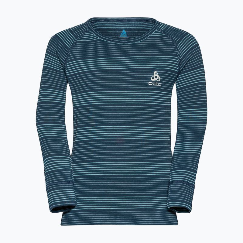 Komplet bielizny termoaktywnej dziecięcej ODLO Active Warm Eco reef waters/blue wing teal 3