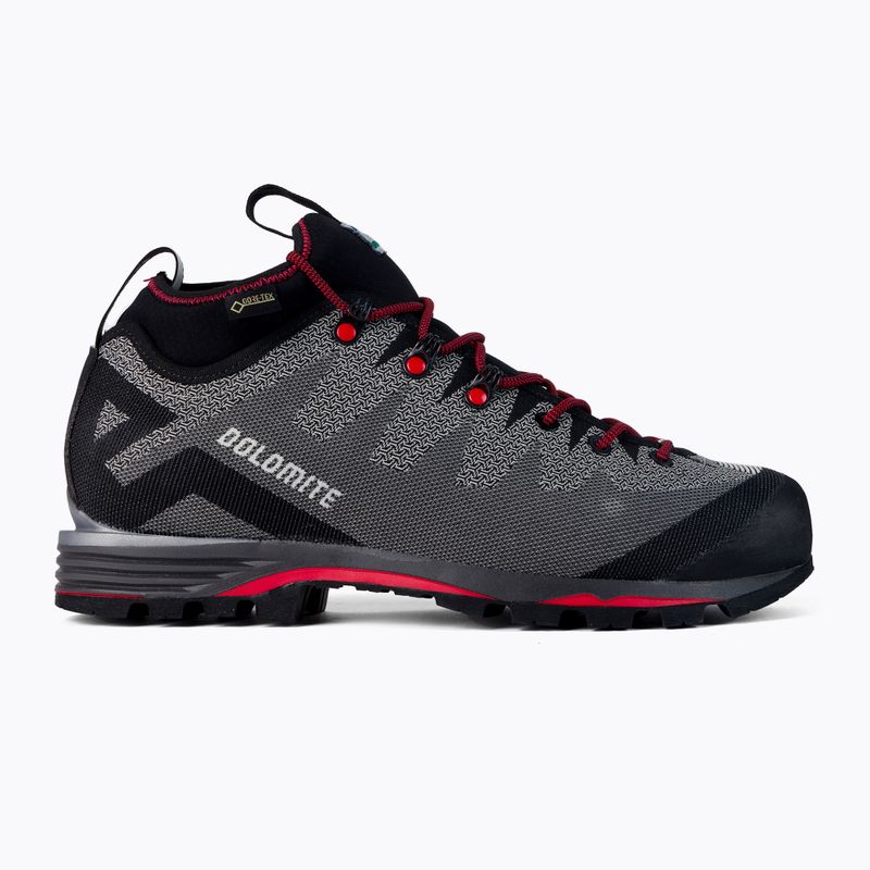 Buty wysokogórskie męskie Dolomite Veloce GTX pewter grey/fiery red 2