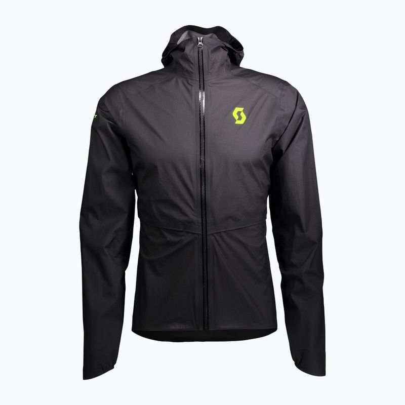 Kurtka do biegania męska SCOTT RC Run Waterproof black/yellow