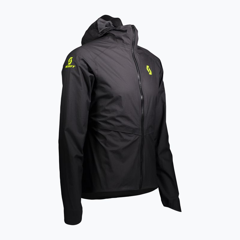 Kurtka do biegania męska SCOTT RC Run Waterproof black/yellow 3