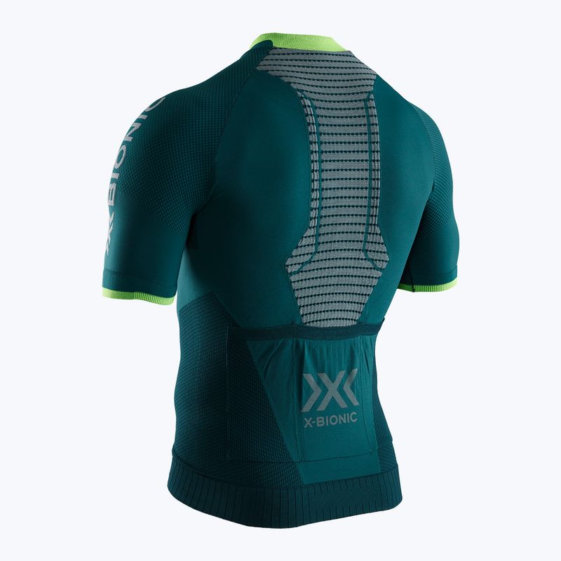 Koszulka rowerowa męska X-Bionic Regulator Bike Race Zip SH pine green/amazonas green 2