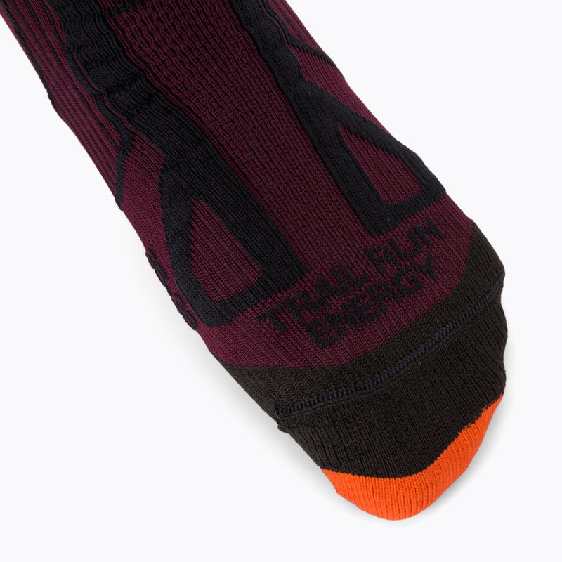 Skarpety męskie X-Socks Trail Run Energy sunset orange/opal black 4