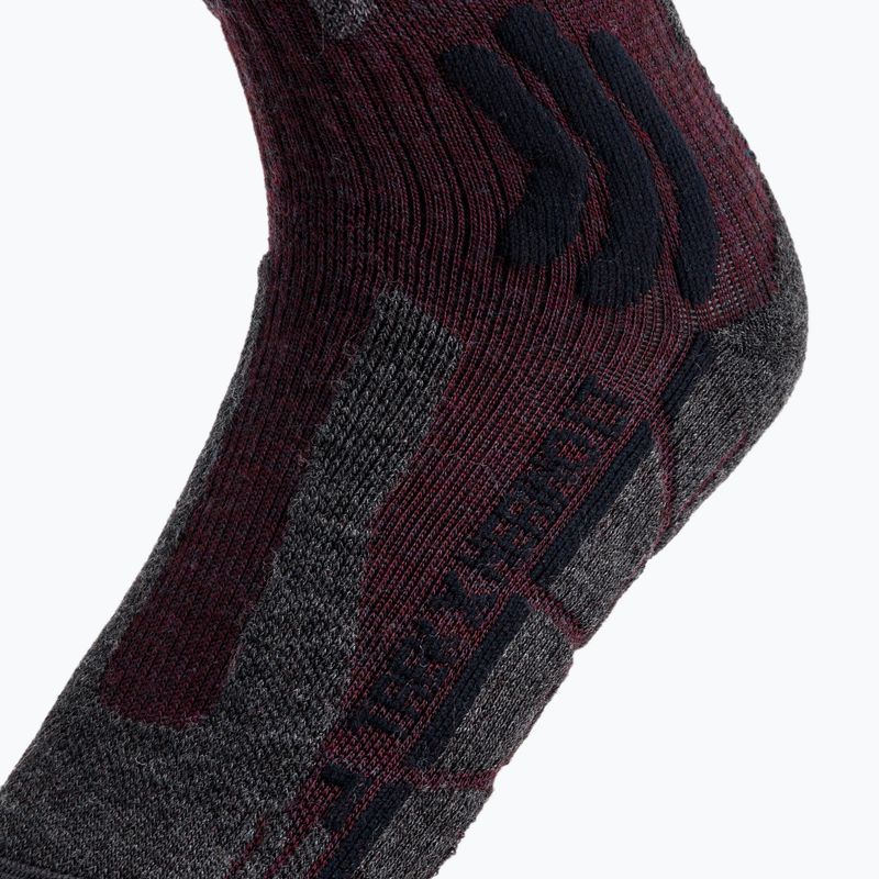Skarpety X-Socks Trek X Merino LT dark ruby/midnight blue 3