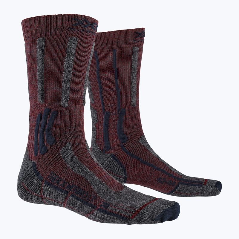 Skarpety X-Socks Trek X Merino LT dark ruby/midnight blue 4