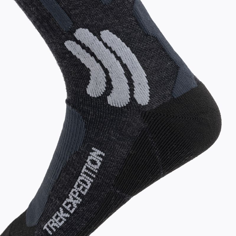 Skarpety X-Socks Trek Expedition opal black/dolomite grey melange 3