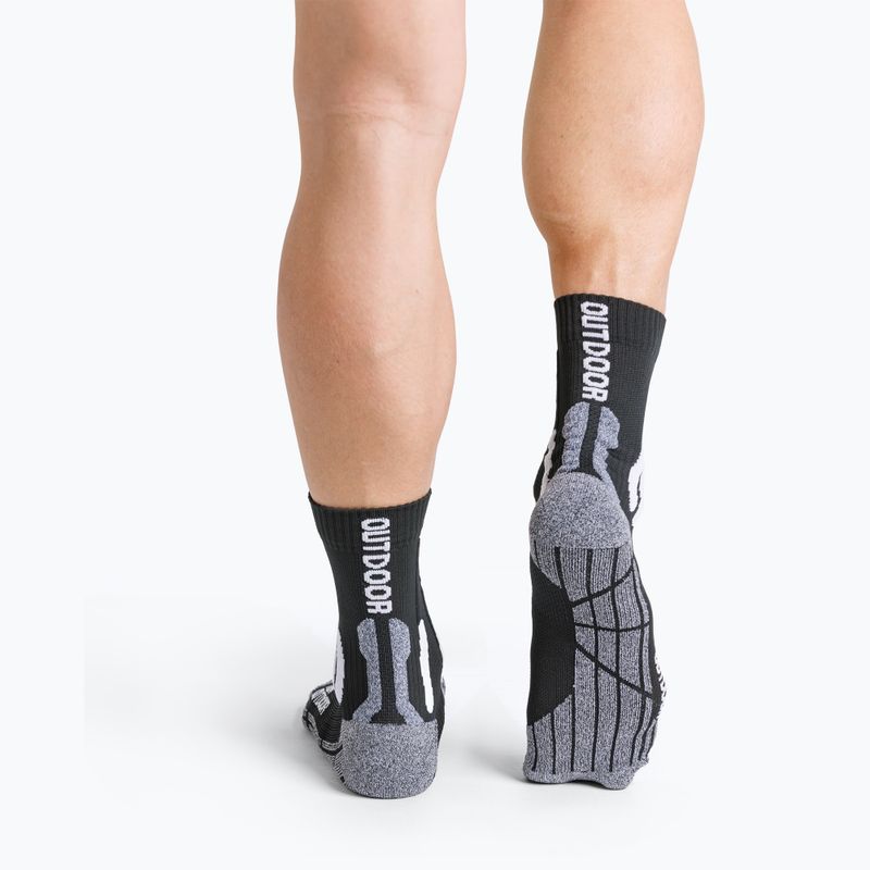 Skarpety X-Socks Trek Outdoor black/grey melange 3