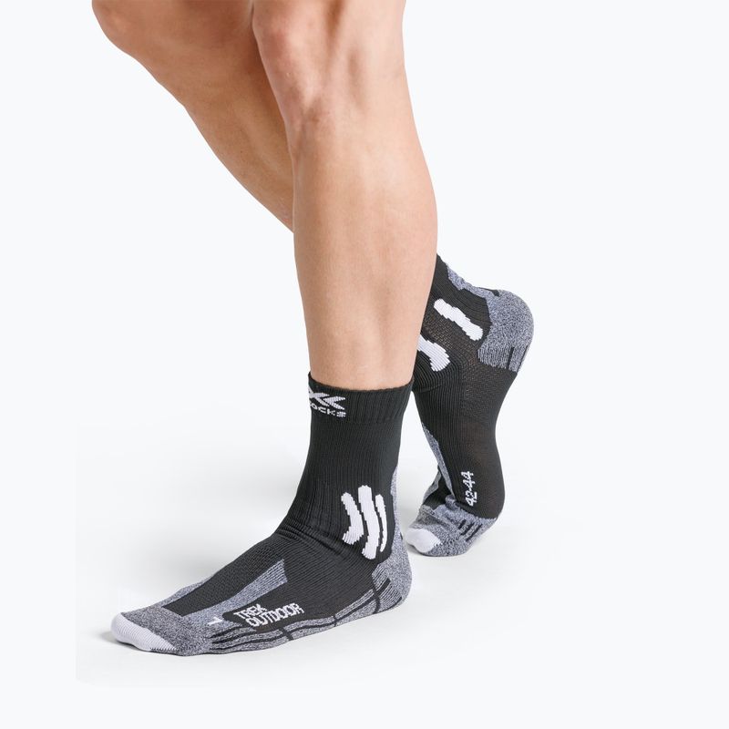 Skarpety X-Socks Trek Outdoor black/grey melange 4