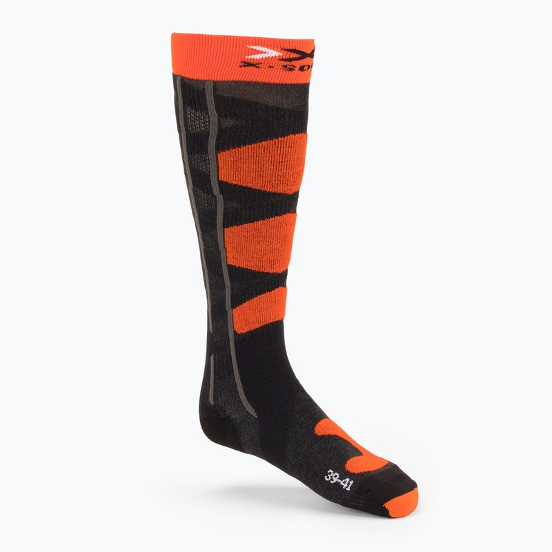 Skarpety narciarskie X-Socks Ski Control 4.0 anthracite melange/x-orange 2