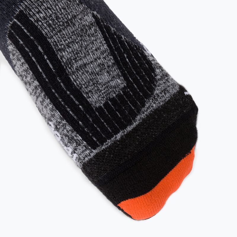 Skarpety narciarskie X-Socks Ski Rider 4.0 stone grey melange/x-orange 4