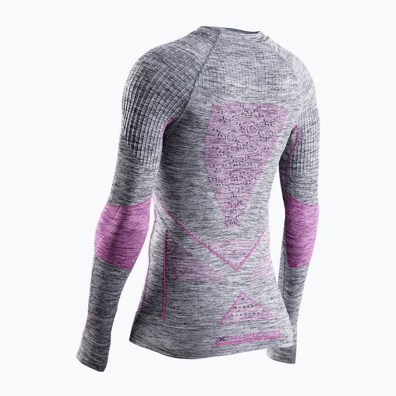 Longsleeve termoaktywny damski X-Bionic Energy Accumulator 4.0 Melange grey melange/pink 6