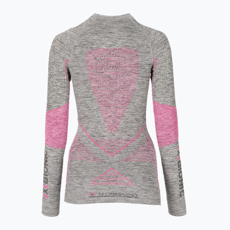 Longsleeve termoaktywny damski X-Bionic Energy Accumulator 4.0 Melange grey melange/pink 2