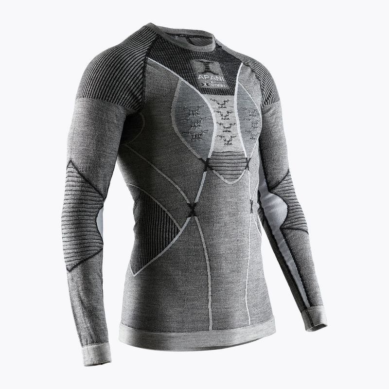 Longsleeve termoaktywny męski X-Bionic Apani 4.0 Merino black/grey/white