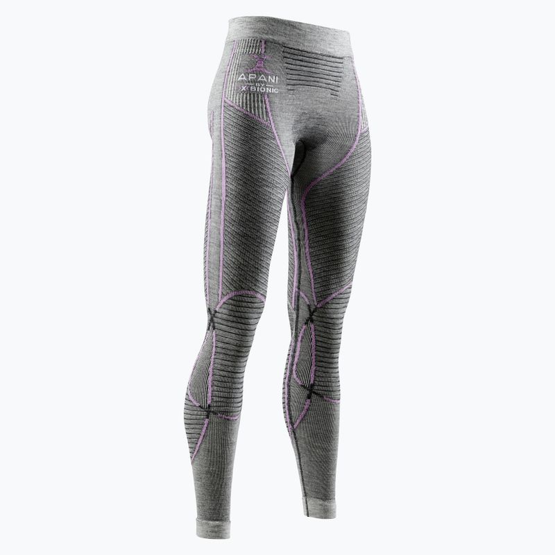 Spodnie termoaktywne damskie X-Bionic Apani 4.0 Merino black/grey/pink 5